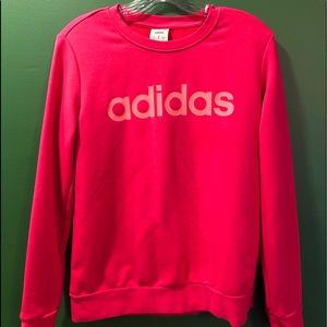Adidas pink crewneck sweatshirt (M)